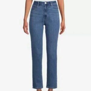 No Boundaries Juniors High Rise Straight Leg Jeans Medium Wash Size 5 NWOT